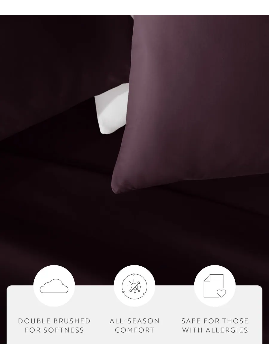 Комплект из 2 наволочек style simplified, размер king. ienjoy Home — изображение 5 из 17, фиолетовый