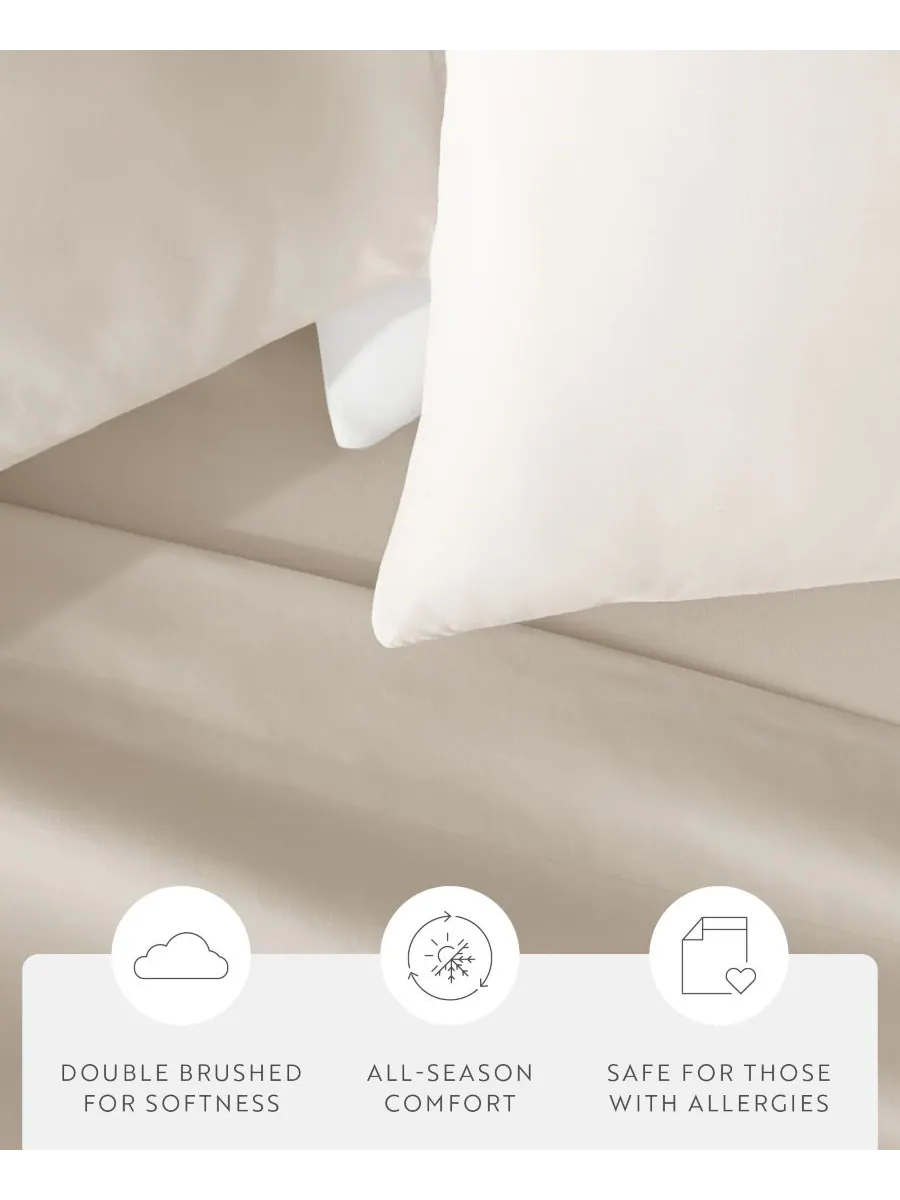 Комплект из 2 наволочек Style Simplified, размер King Ienjoy Home — изображение 5 из 10, белый