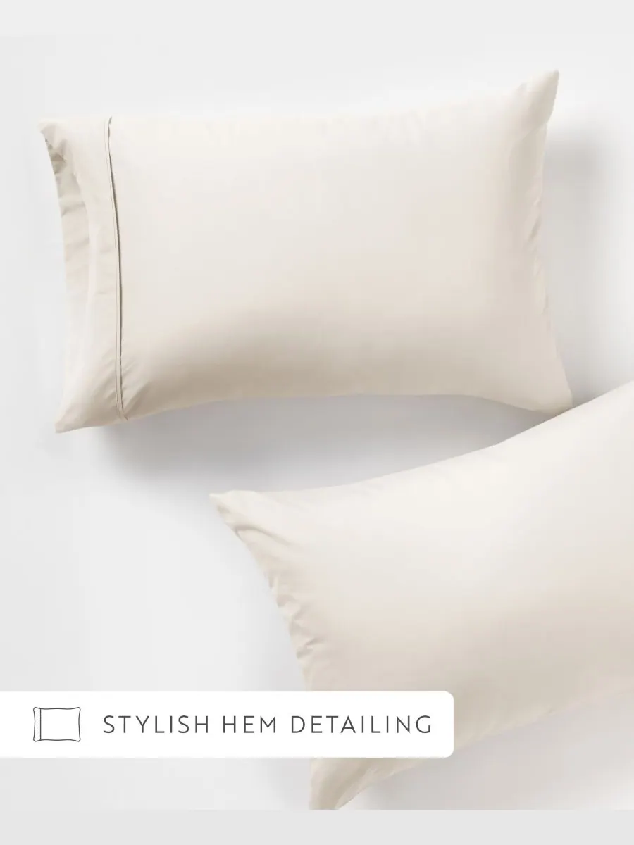 Комплект из 2 наволочек Style Simplified, размер King Ienjoy Home — изображение 6 из 10, белый