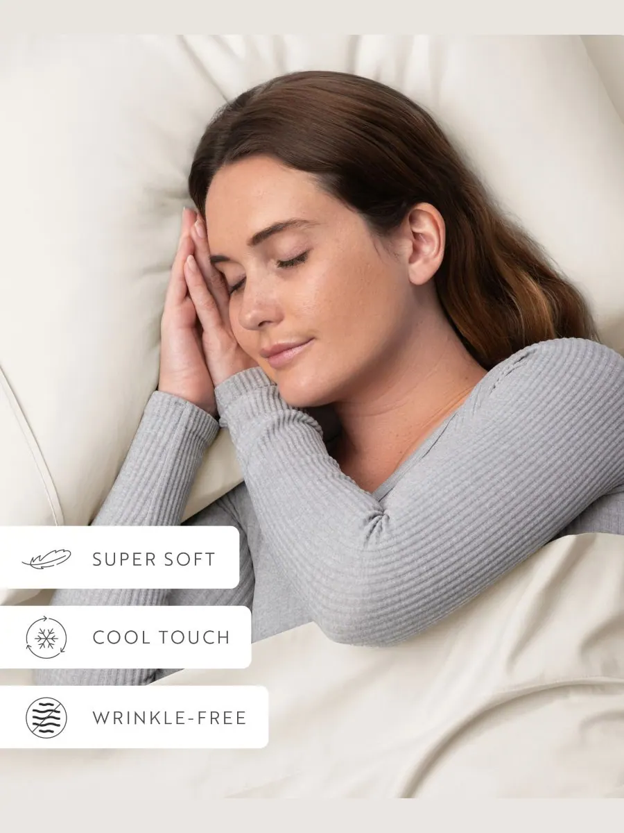 Комплект из 2 наволочек Style Simplified, размер King Ienjoy Home — изображение 7 из 10, белый