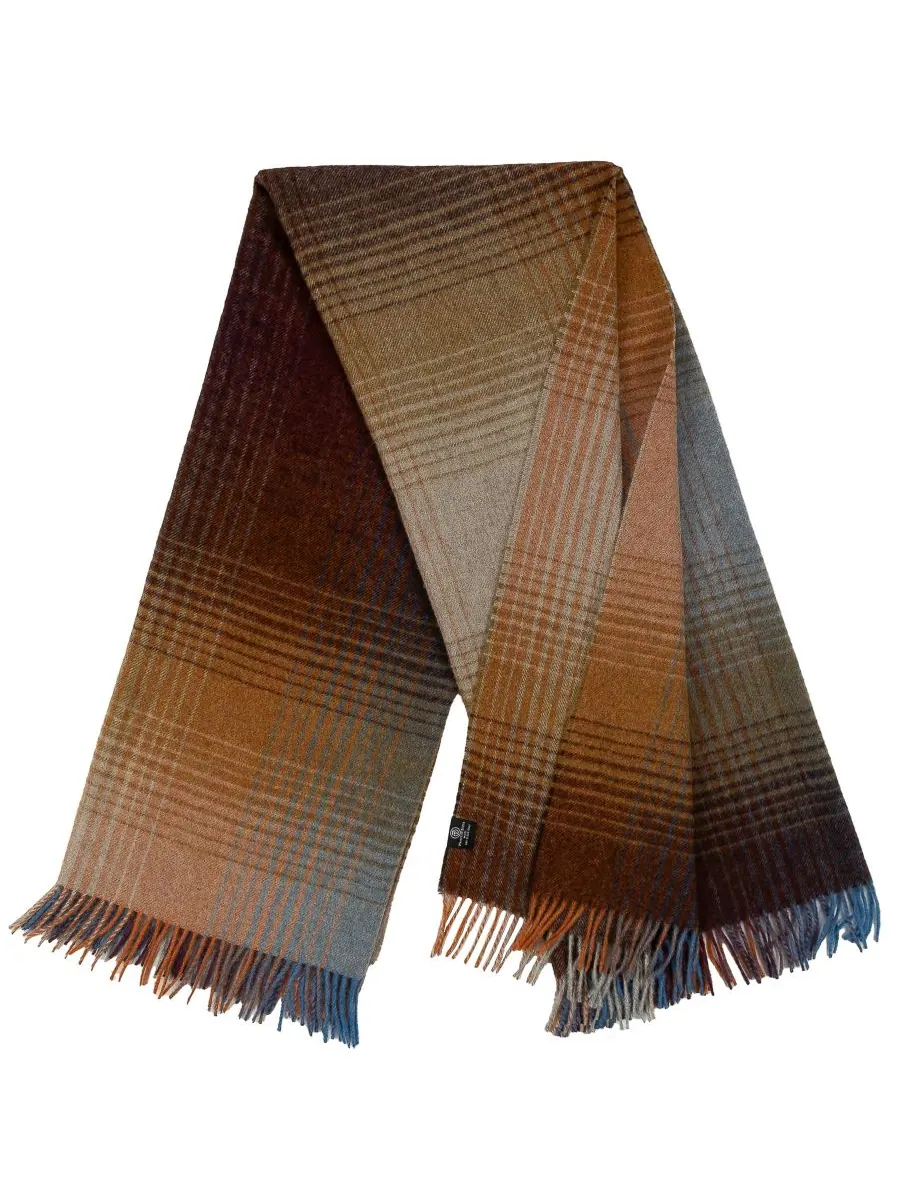 Плед Highland Tweeds из овечьей шерсти Shetland, 55 x 72 дюйма Prince of Scots — изображение 4 из 7, бордовый