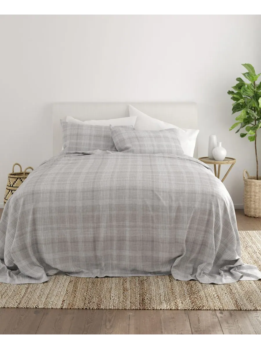 Комплект постельного белья Timeless Classics Premium Ultra Soft с узором, 3 предмета, размер Twin — изображение 2 из 9, серый