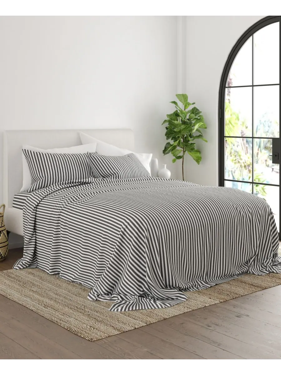Комплект постельного белья Timeless Classics Premium Ultra Soft с узором, 3 предмета, размер Twin — изображение 3 из 9, серый