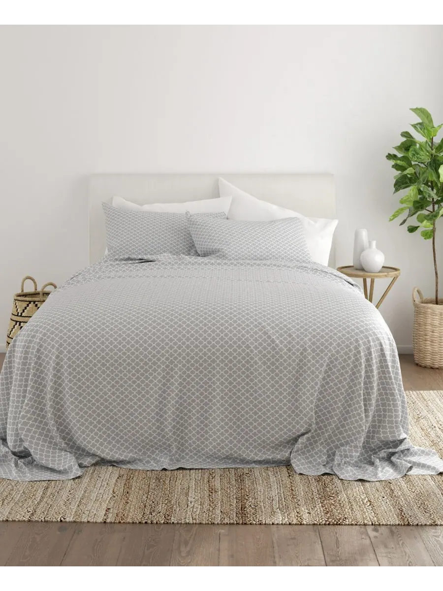 Комплект постельного белья Timeless Classics Premium Ultra Soft с узором, 3 предмета, размер Twin — изображение 2 из 9, серый