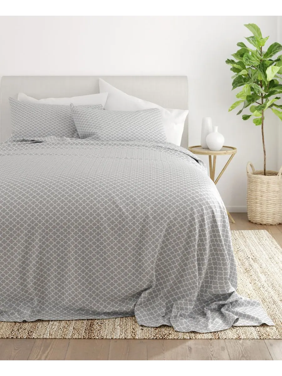 Комплект постельного белья Timeless Classics Premium Ultra Soft с узором, 3 предмета, размер Twin — изображение 4 из 9, серый