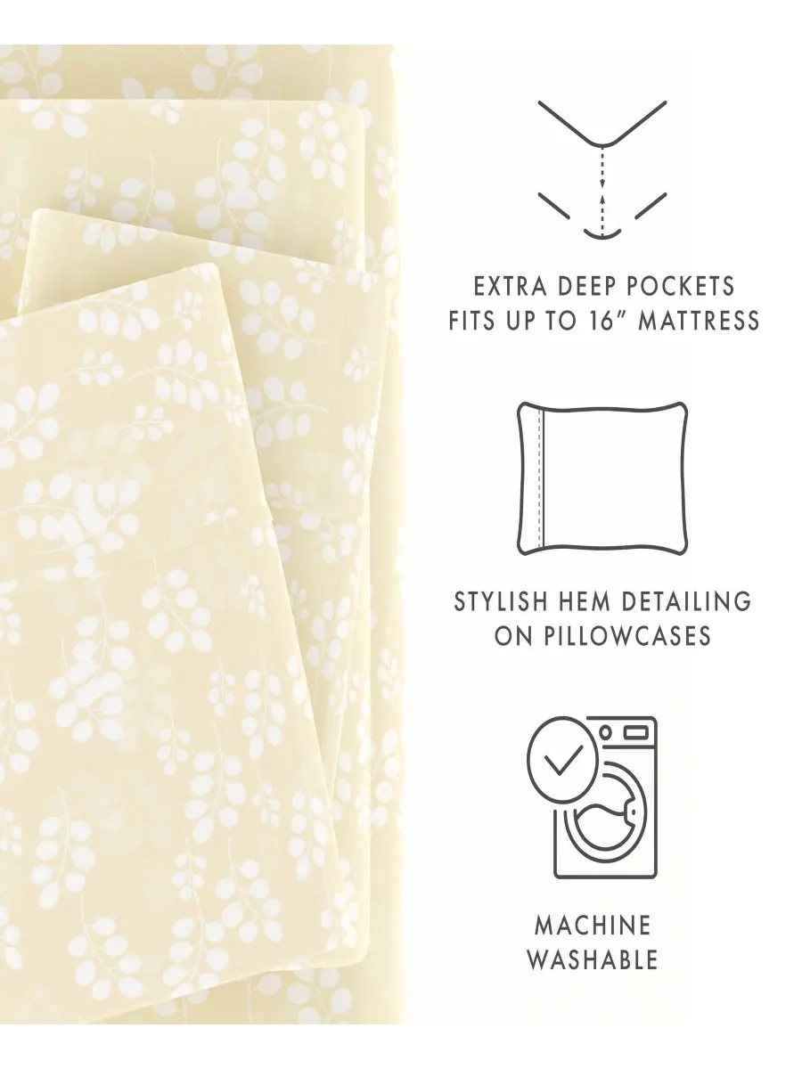 Комплект постельного белья Timeless Classics Premium Ultra Soft с узором, 3 предмета, размер Twin — изображение 7 из 9