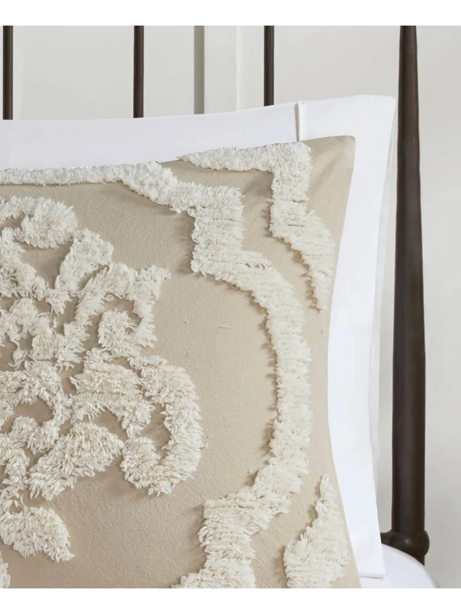 Комплект постельного белья Viola Damask из 3 предметов, размер King/California King Madison Park — изображение 7 из 9, тауп