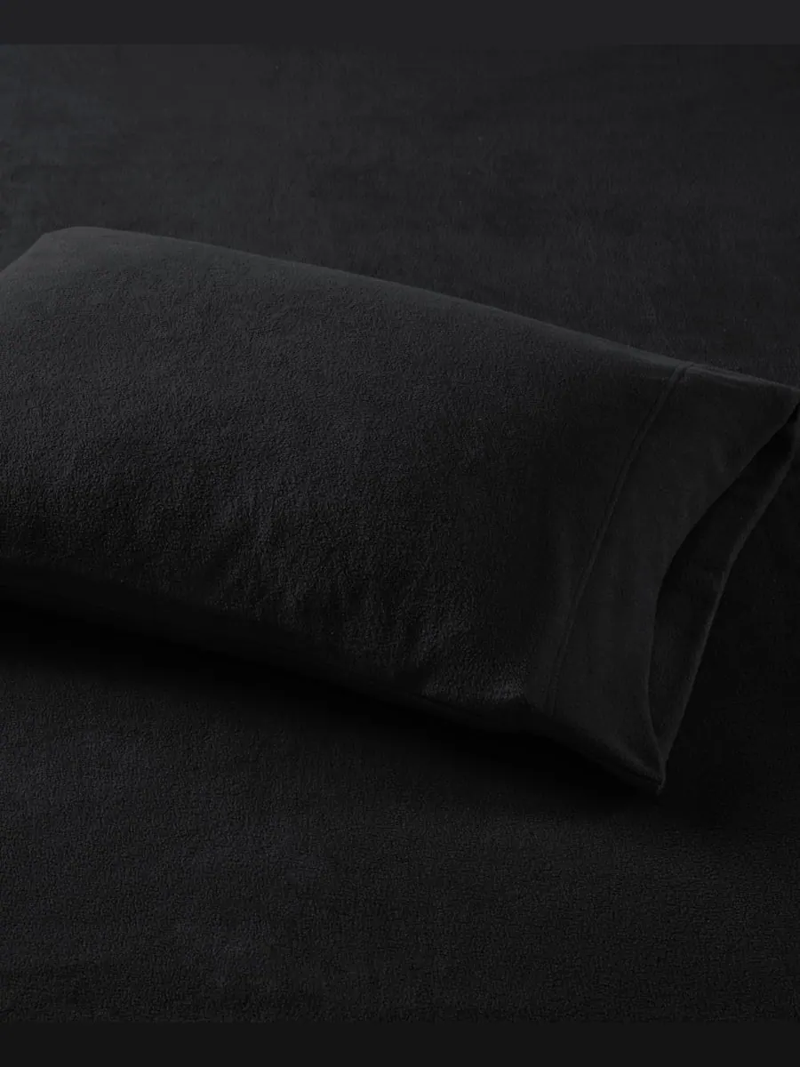 Комплект постельного белья из микрофлиса, 3 предмета, размер Twin XL Madison Park — изображение 3 из 4, черный