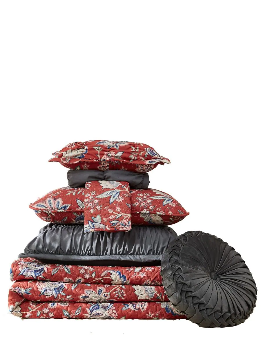 Комплект постельного белья Jacobean Willow из 7 предметов, размер Full/Queen Southshore Fine Linens — изображение 2 из 4
