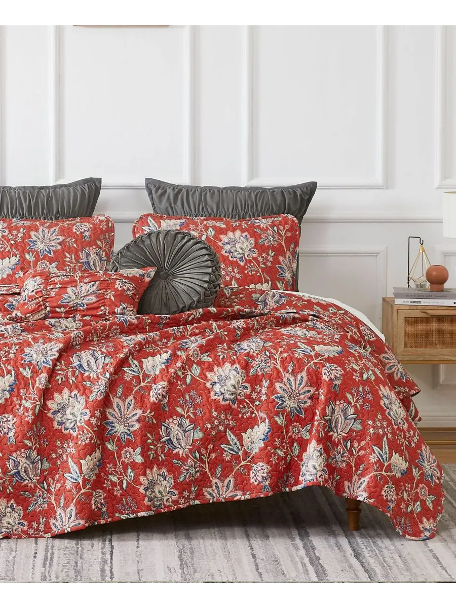 Комплект постельного белья Jacobean Willow из 7 предметов, размер Full/Queen Southshore Fine Linens — изображение 3 из 4