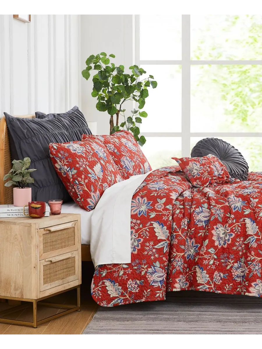 Комплект постельного белья Jacobean Willow из 7 предметов, размер Full/Queen Southshore Fine Linens — изображение 4 из 4