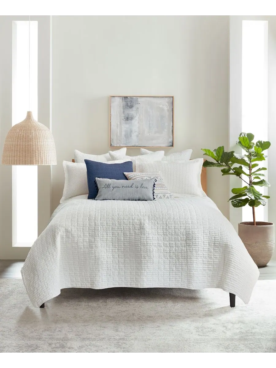 Комплект постельного белья Mills Waffle Textured из 3 предметов, размер King/California King Levtex — изображение 1 из 5