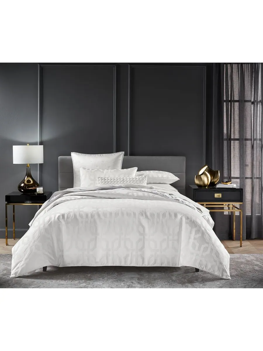 Комплект постельного белья Interlace, размер King Hotel Collection — изображение 8 из 8, белый