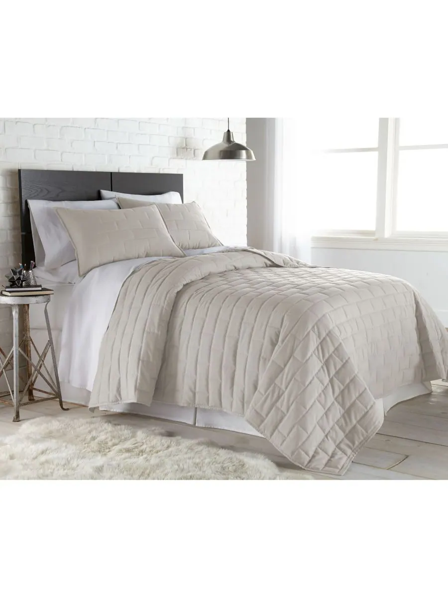 Комплект постельного белья Brickhouse Farmhouse из 3 предметов, размер Full/Queen Southshore Fine — изображение 1 из 7, белый