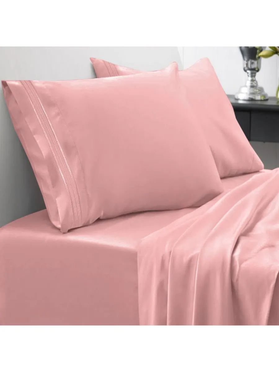 Комплект постельного белья из микрофибры, 4 предмета, размер California King Sweet Home Collection — изображение 1 из 2