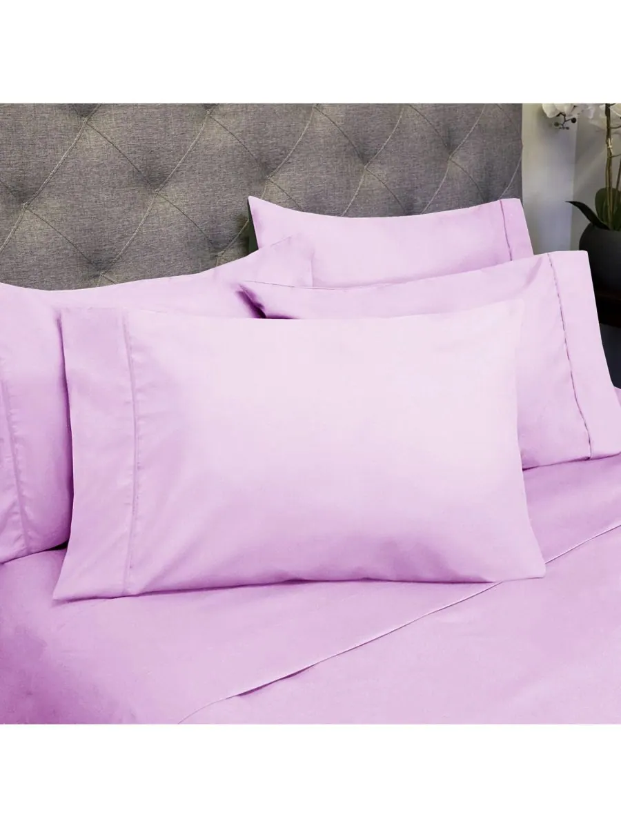 Комплект постельного белья из 6 предметов, размер «полуторный» Sweet Home Collection — изображение 1 из 2, фиолетовый