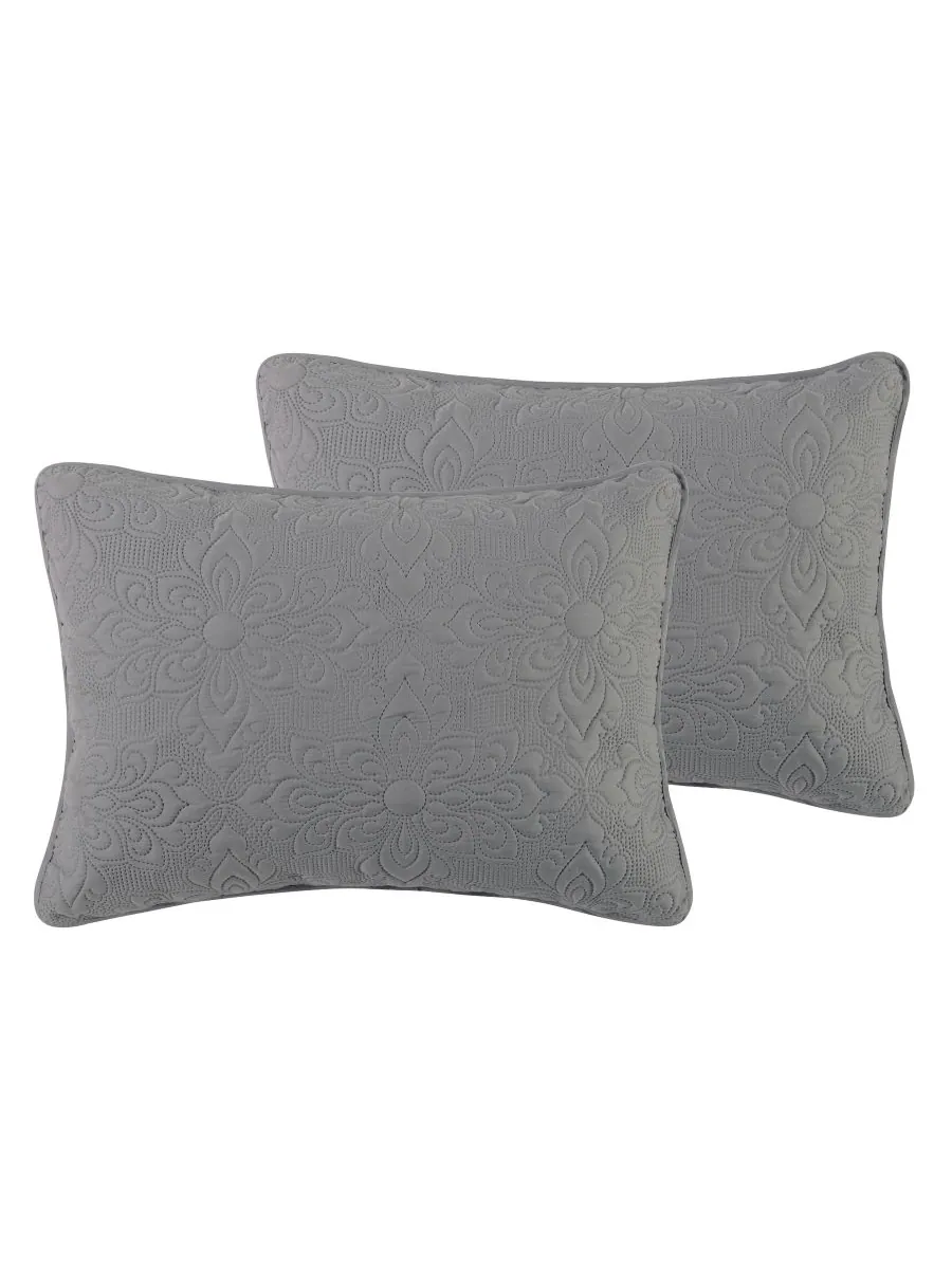Комплект постельного белья caroline embossed из 3 предметов, размер full/queen VCNY Home — изображение 2 из 7, серый