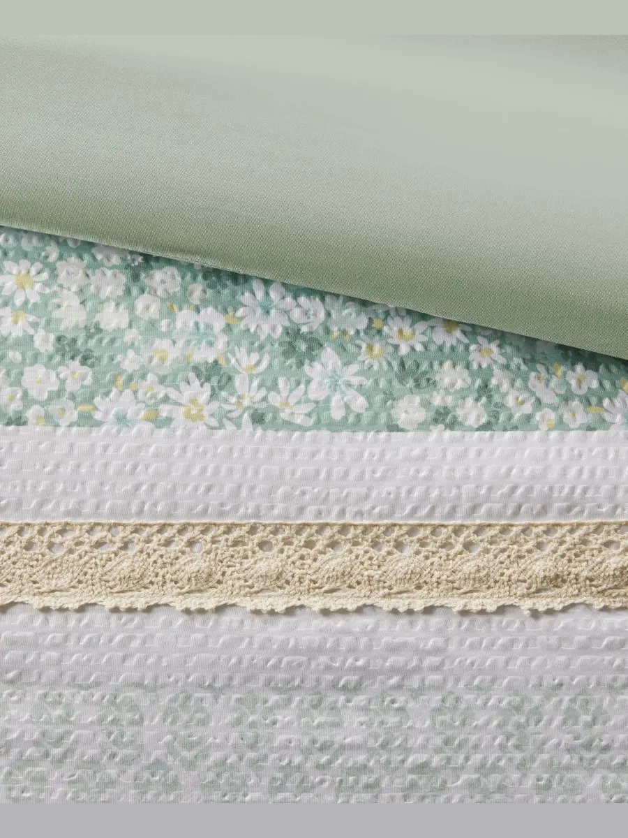 Комплект постельного белья caralie из 5 предметов, размер king/california king. Madison Park — изображение 16 из 17, зеленый