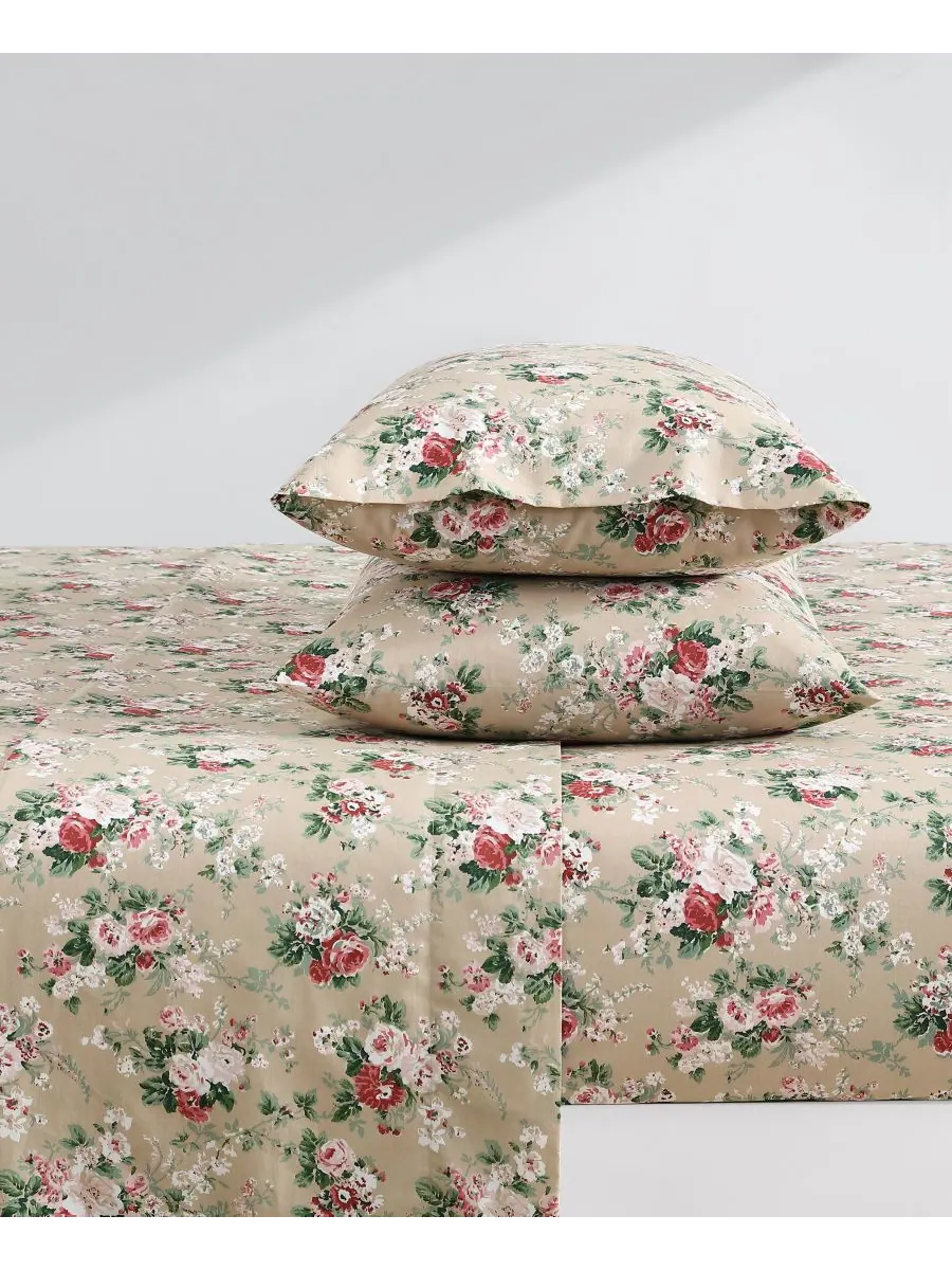 Комплект постельного белья из хлопкового перкаля, 3 предмета, размер Twin Laura Ashley, цвет — изображение 6 из 7