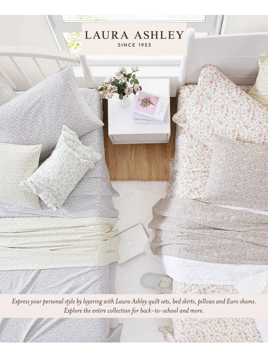 Комплект постельного белья из хлопкового перкаля, 4 предмета, размер King Laura Ashley, цвет — изображение 2 из 10