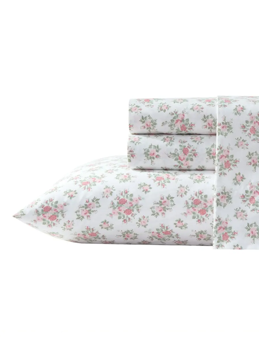 Комплект постельного белья из хлопкового перкаля, 4 предмета, размер King Laura Ashley, цвет emogene — изображение 8 из 10