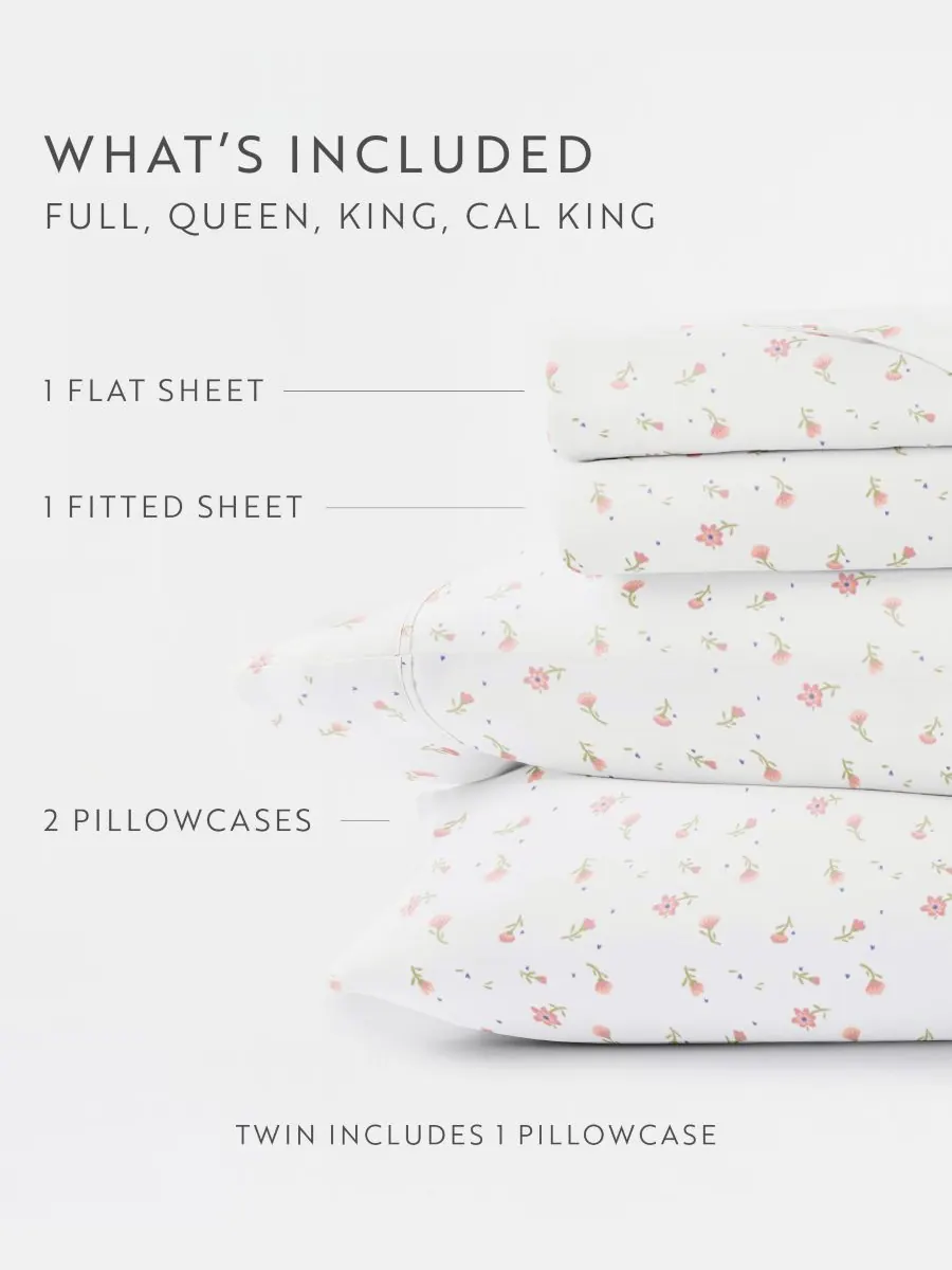 Комплект постельного белья Farmhouse Chic Premium Ultra Soft Pattern из 4 предметов, размер King — изображение 6 из 10