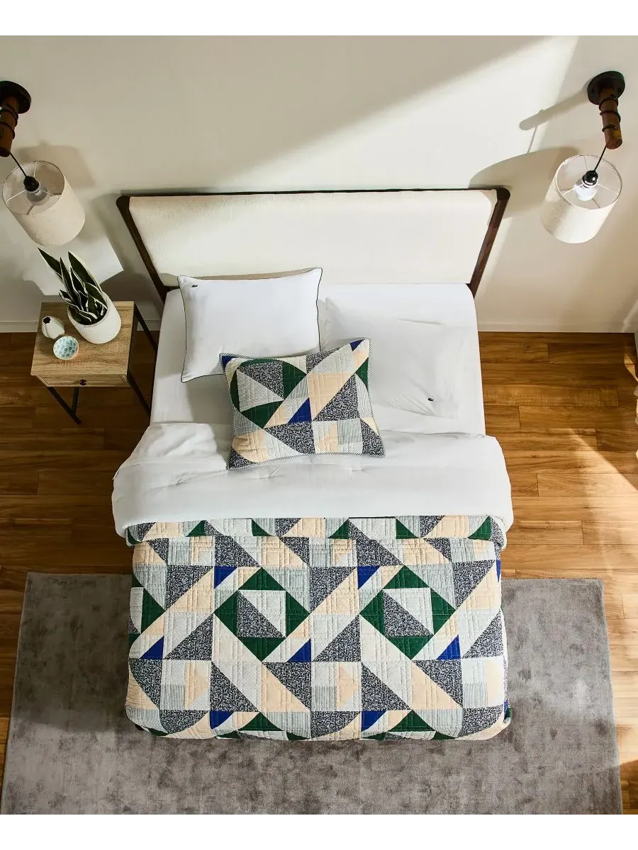 Комплект постельного белья Signature Cotton из 2 предметов, размер Twin Lacoste Home — изображение 5 из 7, мульти