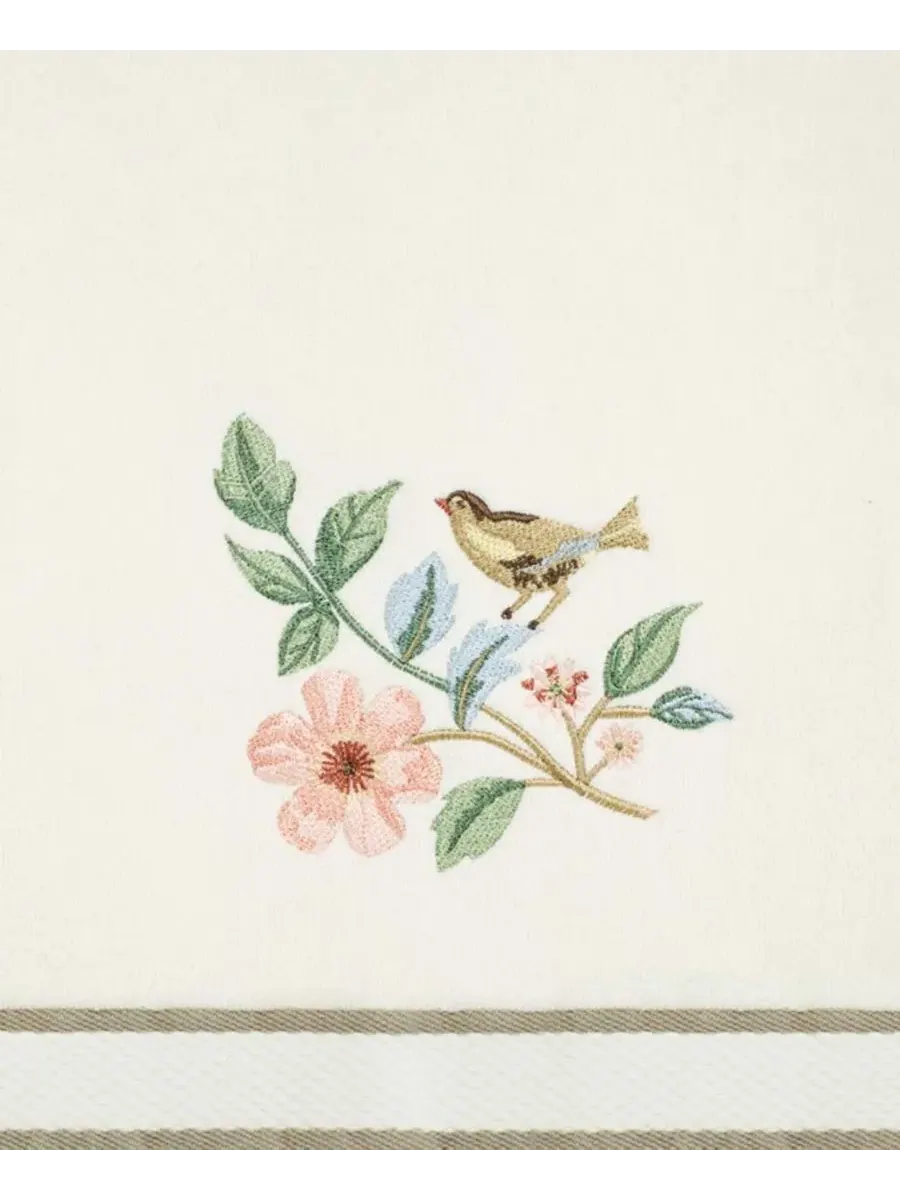 Набор банных полотенец Pretty Birds (2 шт.) Avanti — изображение 3 из 4, белый