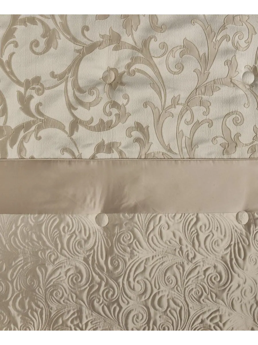 Комплект постельного белья Spectra Jacquard из 3 предметов, размер Full/Queen Royal Court — изображение 4 из 5, тауп