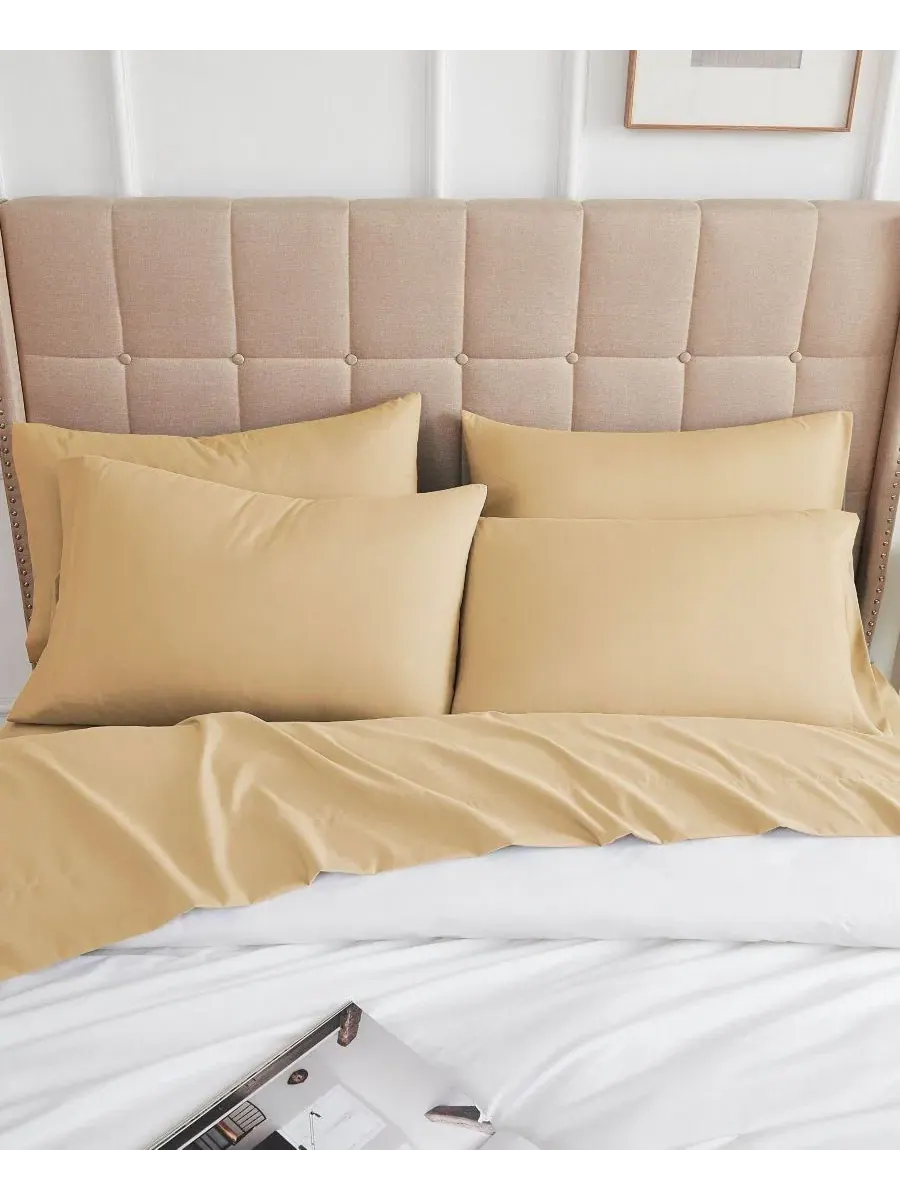 Набор простыней на резинке 6 предметов, No-Slip Ultra Soft Deep Pocket, King Southshore Fine Linens — изображение 3 из 5