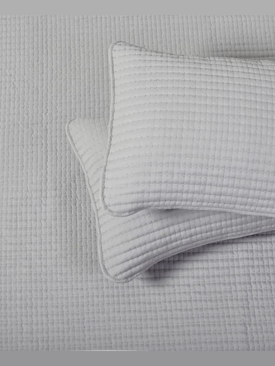 Стеганый комплект из 7 предметов Ayeli Textured Stratford Park — изображение 3 из 7, светлый серый