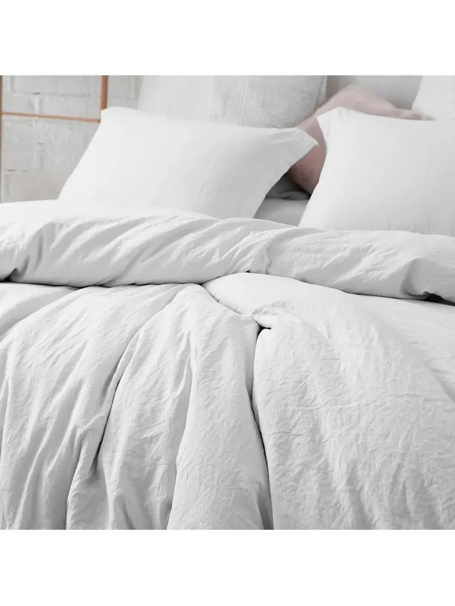 Комплект стеганого одеяла с пододеяльником, сверхтолстый, 400 GSM, модель Loft Coma Inducer Coma — изображение 3 из 4, белый