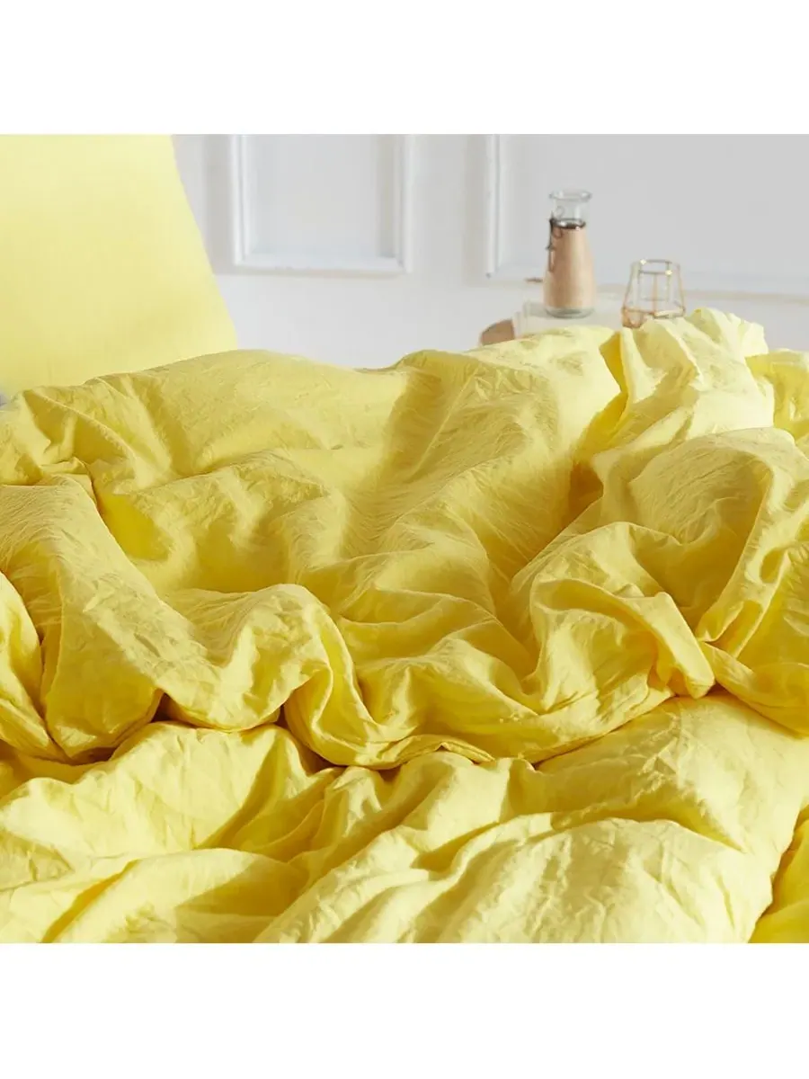 Комплект стеганого одеяла Loft Coma Inducer с пододеяльником Coma Inducer — изображение 3 из 4, желтый