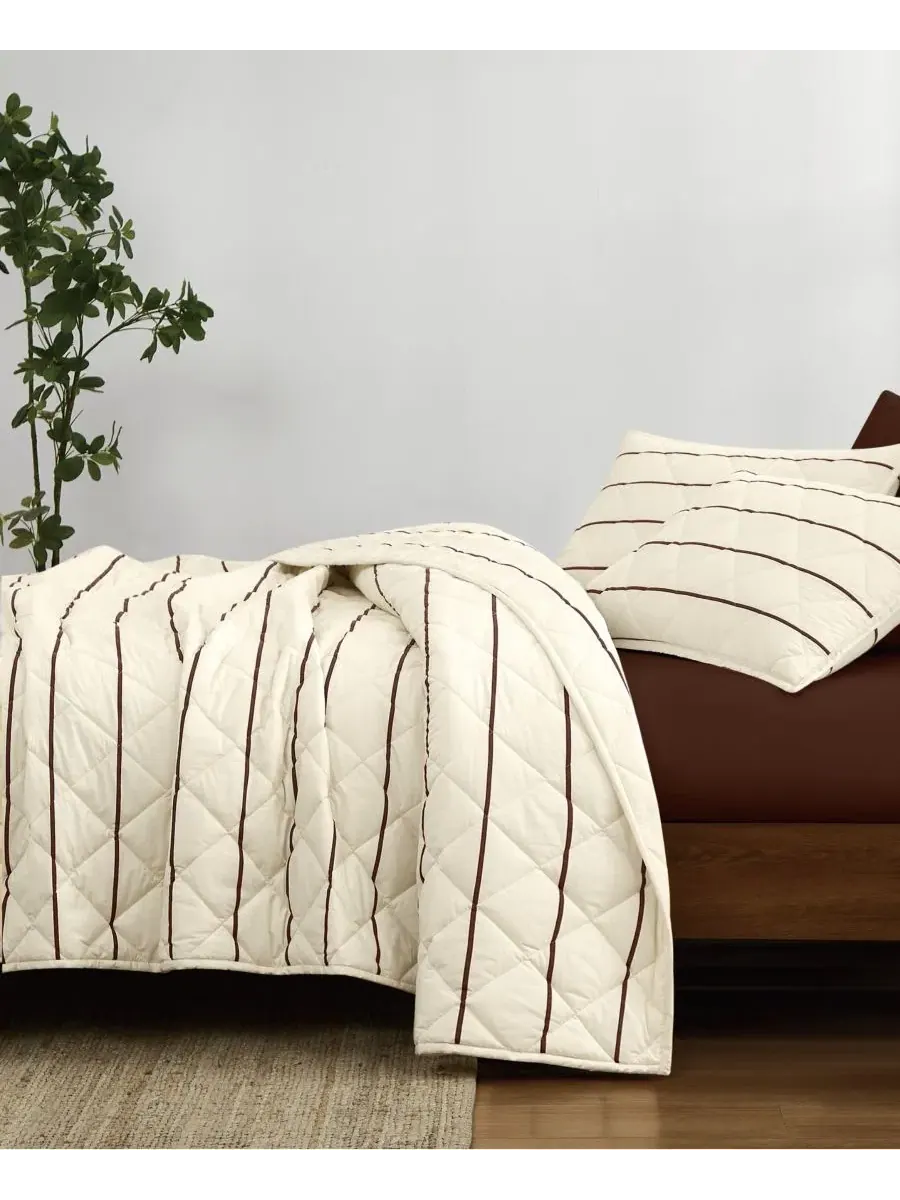 Комплект стеганого покрывала Hayward Stripe, 3 предмета, King Brooklyn Loom — изображение 2 из 5
