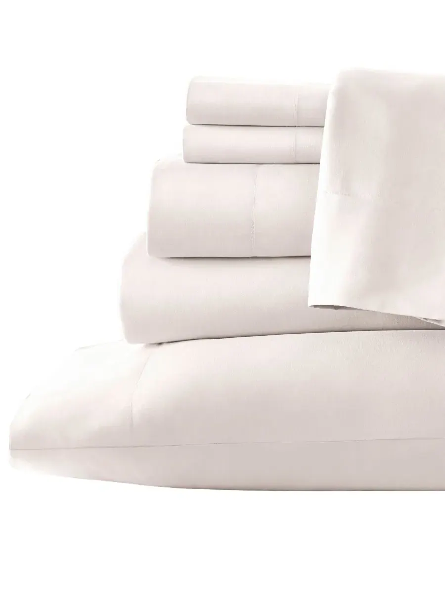 Комплект простыней из микрофибры, 6 предметов, California King Southshore Fine Linens — изображение 1 из 5, кость