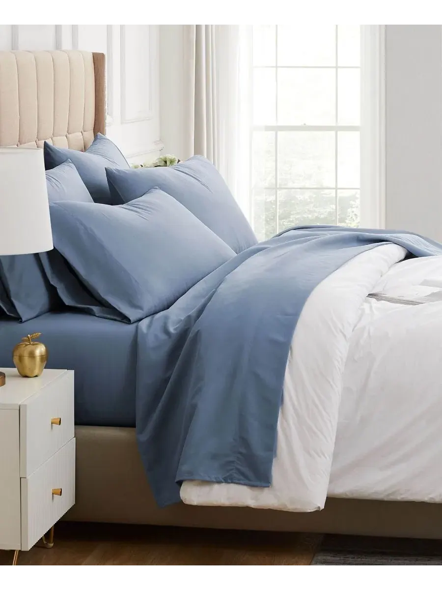 Комплект постельного белья из микрофибры, 6 предметов, California King Southshore Fine Linens — изображение 2 из 5, синий