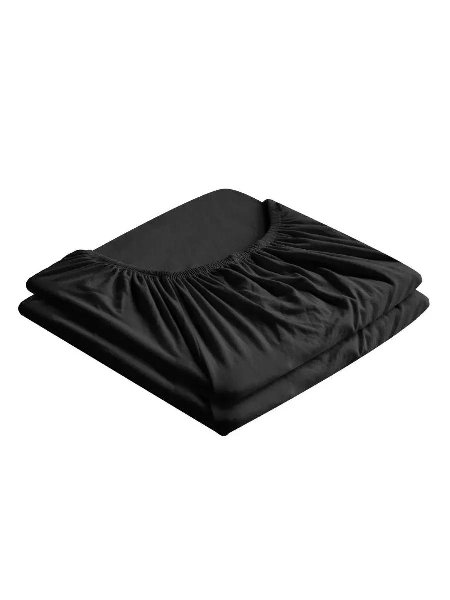 Простыня на резинке с глубоким карманом 21", 2 шт., California King Southshore Fine Linens — изображение 1 из 4, черный