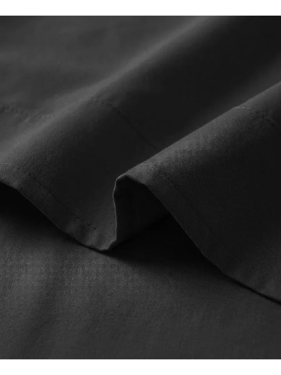 Простыня на резинке с глубоким карманом 21", 2 шт., California King Southshore Fine Linens — изображение 2 из 4, черный