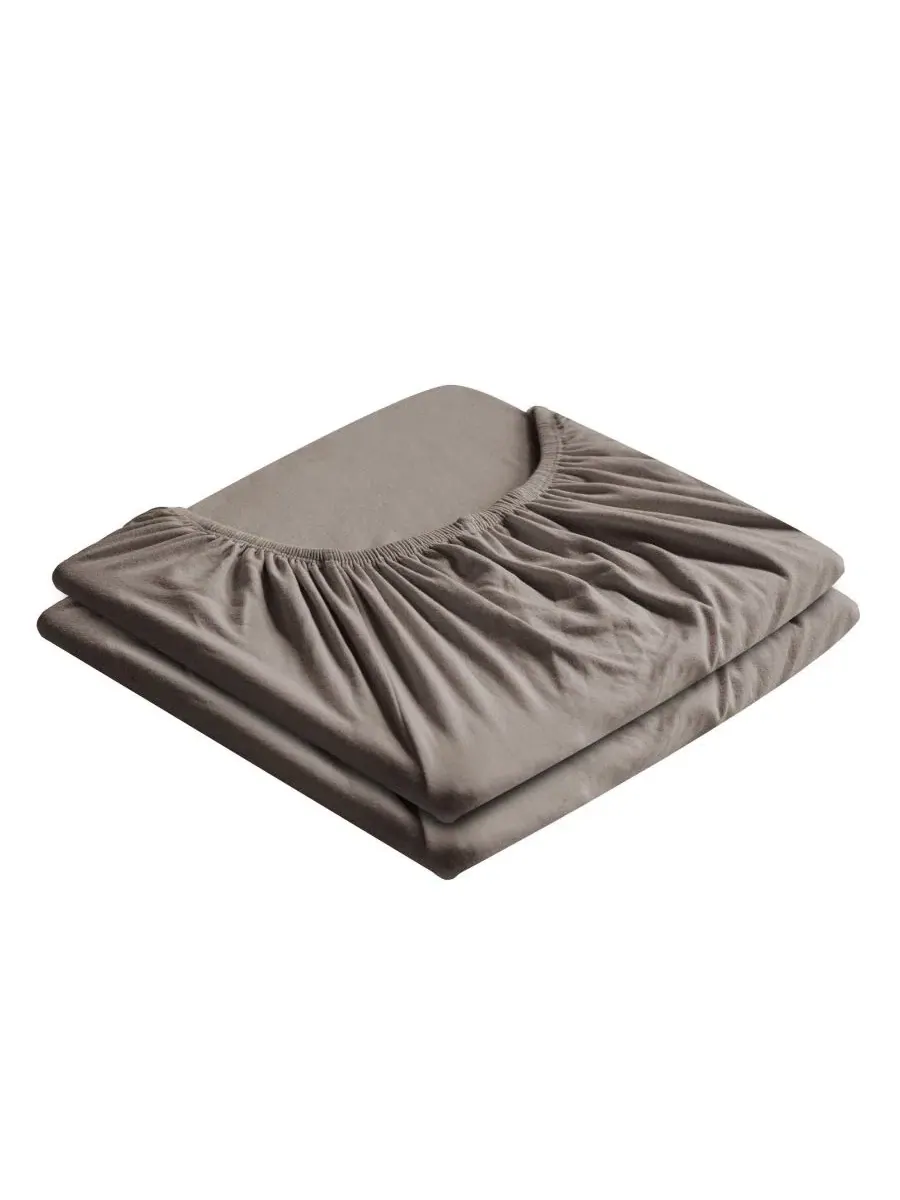 Простыня на резинке с глубоким карманом 21 дюйм, 2 шт, California King Southshore Fine Linens — изображение 1 из 4, тауп