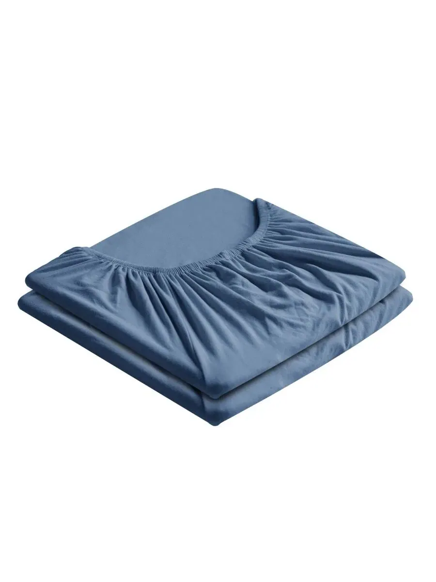 Простыня на резинке с глубоким карманом 21", 2 шт., California King Southshore Fine Linens — изображение 1 из 4, синий