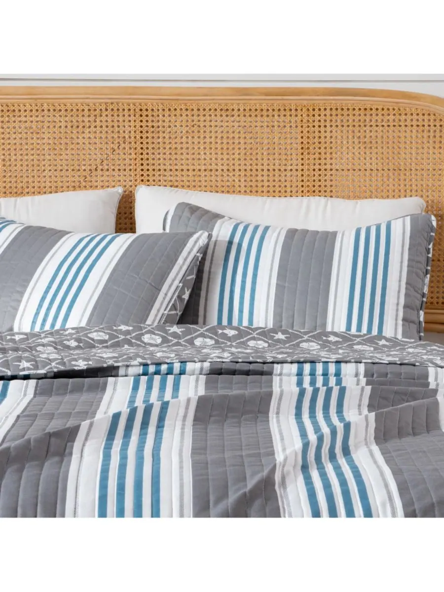 Комплект постельного белья из микрофибры Coastal с наволочками Linery & Co — изображение 2 из 6, прибрежный