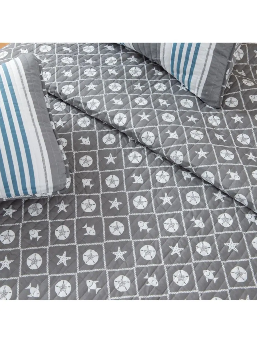 Комплект постельного белья из микрофибры Coastal с наволочками Linery & Co — изображение 3 из 6, прибрежный