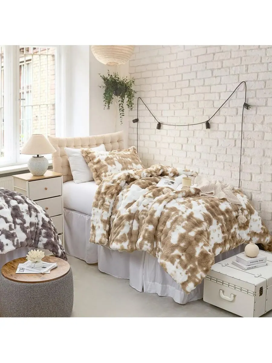 Комплект постельного белья Chunky Bunny Spotty Oversized Comfort Set Coma Inducer — изображение 1 из 3, коричневый белый