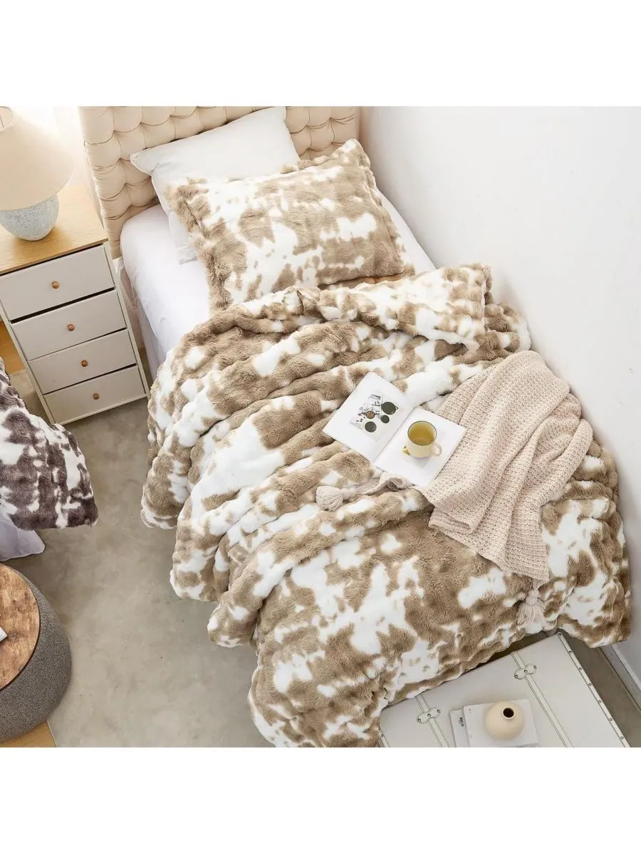 Комплект постельного белья Chunky Bunny Spotty Oversized Comfort Set Coma Inducer — изображение 2 из 3, коричневый белый