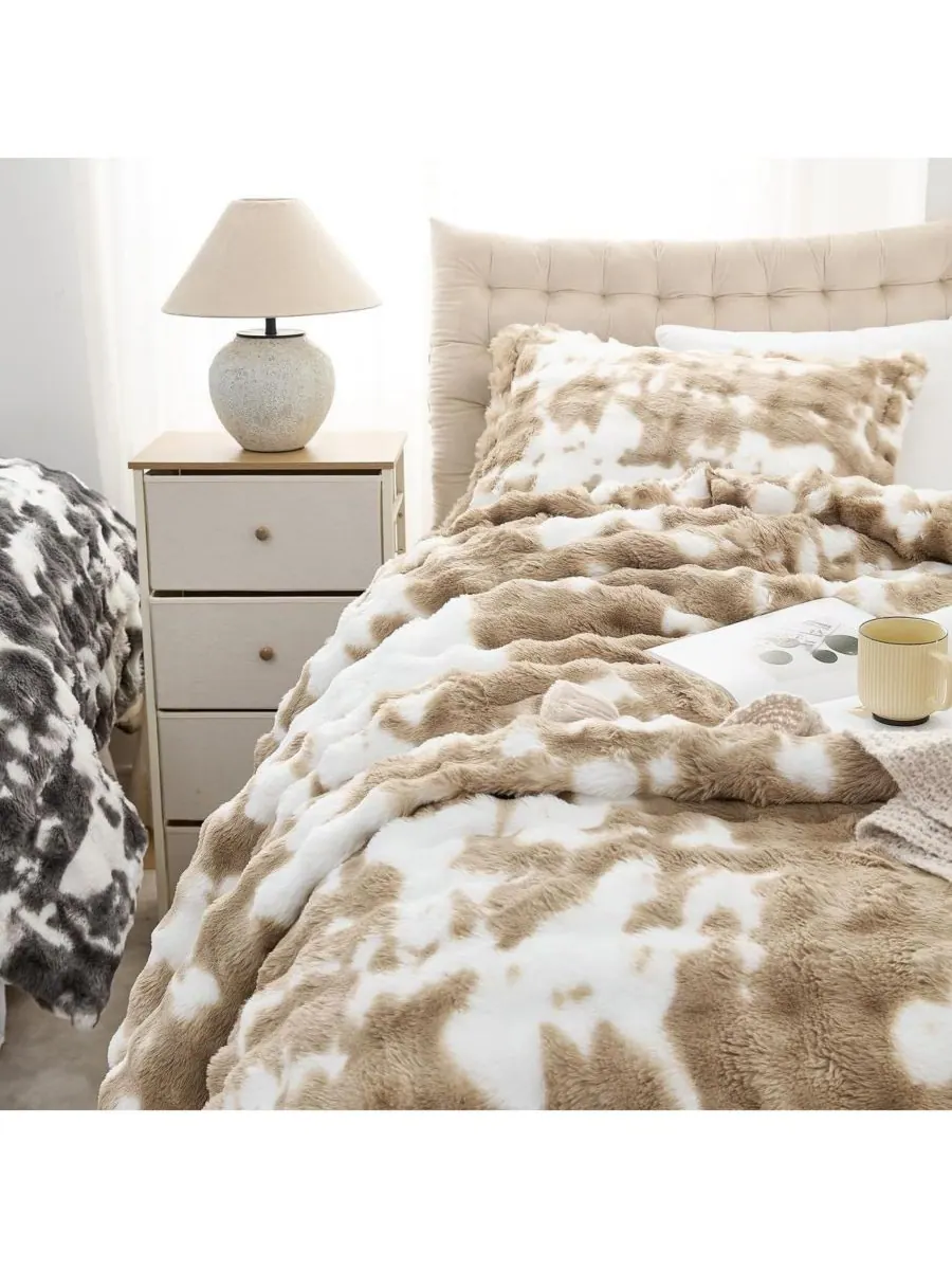 Комплект постельного белья Chunky Bunny Spotty Oversized Comfort Set Coma Inducer — изображение 3 из 3, коричневый белый