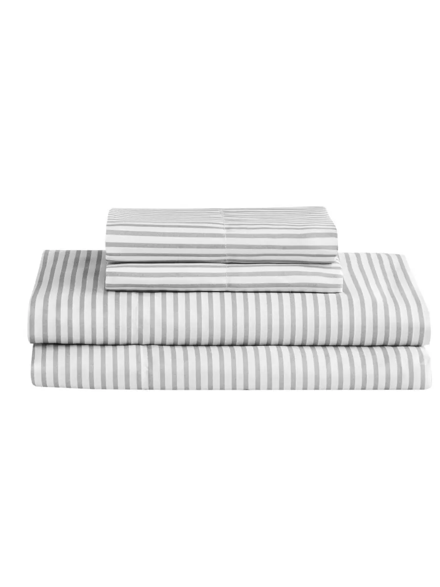 Комплект постельного белья Jaxon Wide Stripe из 7 предметов, размер Full Madison Park Essentials — изображение 5 из 10