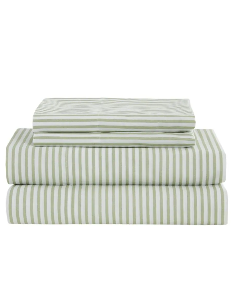 Комплект постельного белья Jaxon Wide Stripe из 7 предметов, размер Queen Madison Park Essentials — изображение 5 из 9