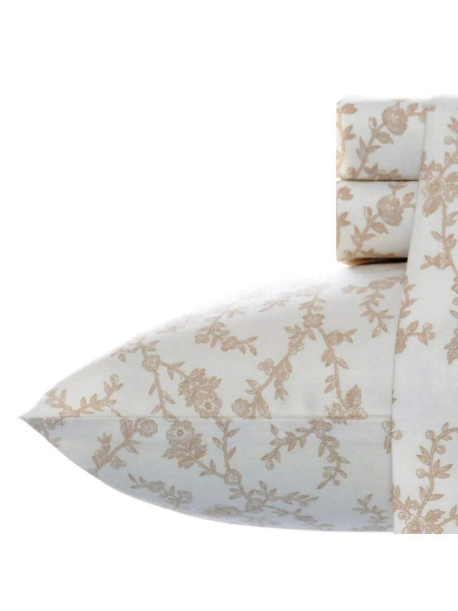 Комплект постельного белья из хлопковой фланели, 4 предмета, размер King Laura Ashley, Victoria — изображение 1 из 2