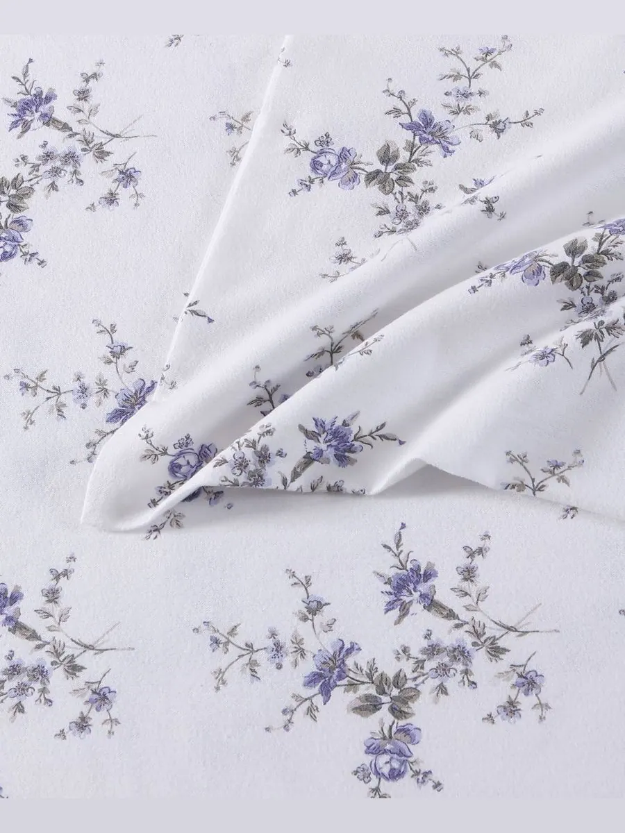 Комплект постельного белья из хлопковой фланели, 4 предмета, размер King Laura Ashley, цвет jessika — изображение 4 из 5