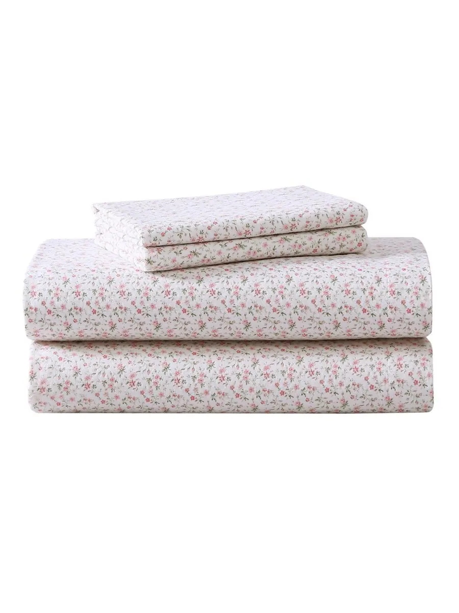 Комплект постельного белья из хлопковой фланели, 4 предмета, размер King Laura Ashley, цвет evie